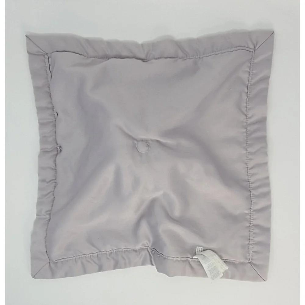 Carter's Gray Elephant Lovey Security Blanket SATIN Trim Baby Plush 2016